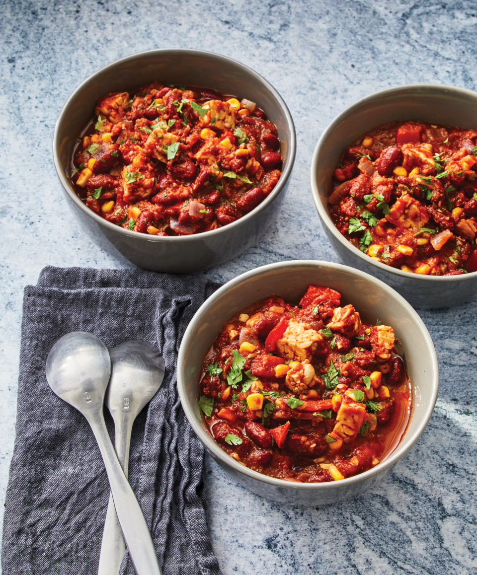 Tempeh and mushroom chili how not to age cookbook 960x1158