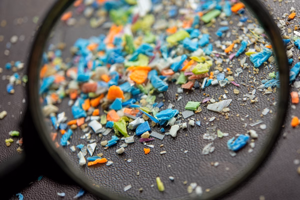 Foto De Stock De Macro Tiro Em Um Monte De Microplasticos Que Nao Podem Ser Reciclados
