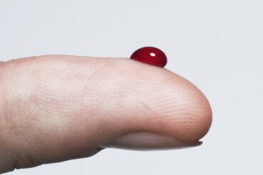 Gota de sangue diabetes