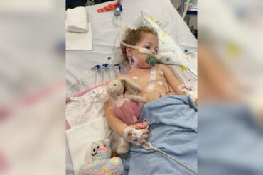 Menina se recuperando
