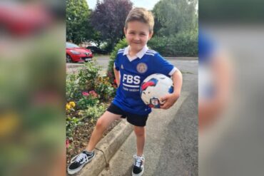 Menino camisa leicester