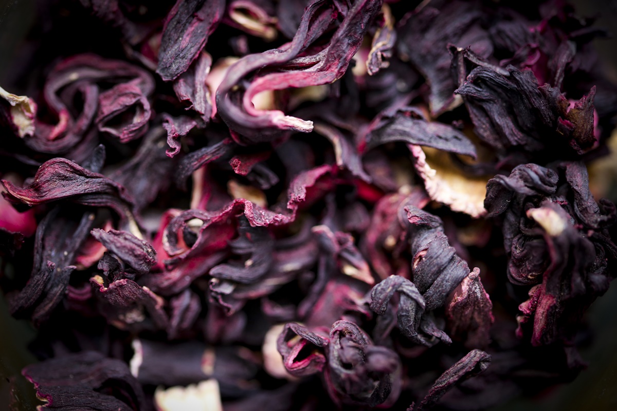 Cha de hibisco materia