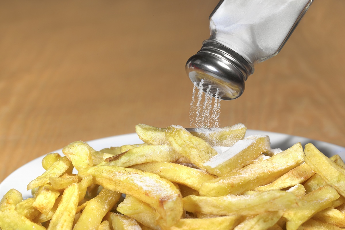 Excesso de sal sal adicionado sal comida